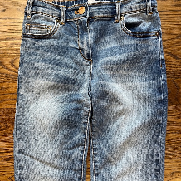 Crewcuts Kids Distressed Denim Jeans Elastic Waistband Size 8/10 - Picture 2 of 9